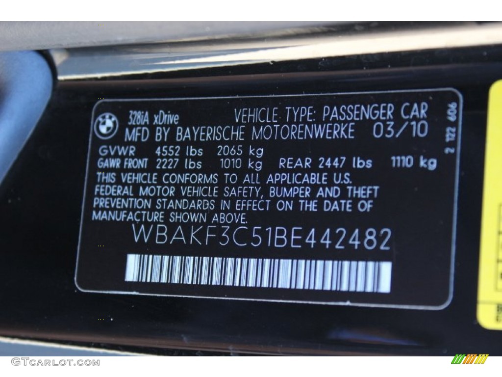 2011 3 Series 328i xDrive Coupe - Black Sapphire Metallic / Black photo #31