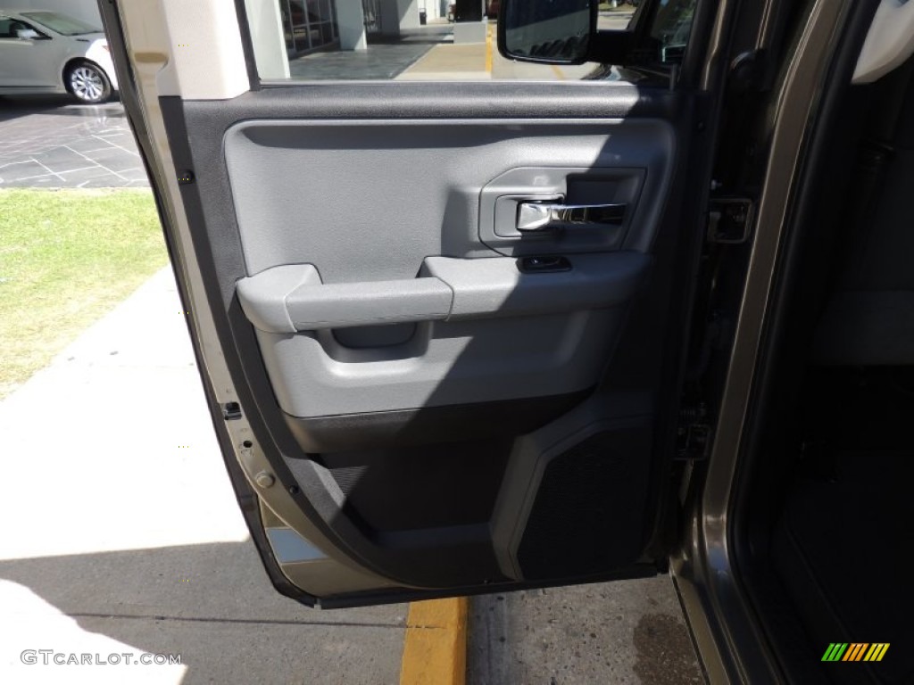 2013 1500 SLT Quad Cab - Prairie Pearl / Black/Diesel Gray photo #11