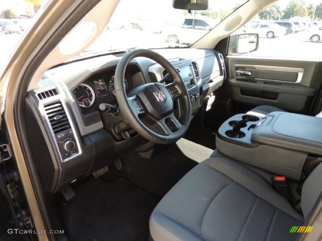 2013 1500 SLT Quad Cab - Prairie Pearl / Black/Diesel Gray photo #12