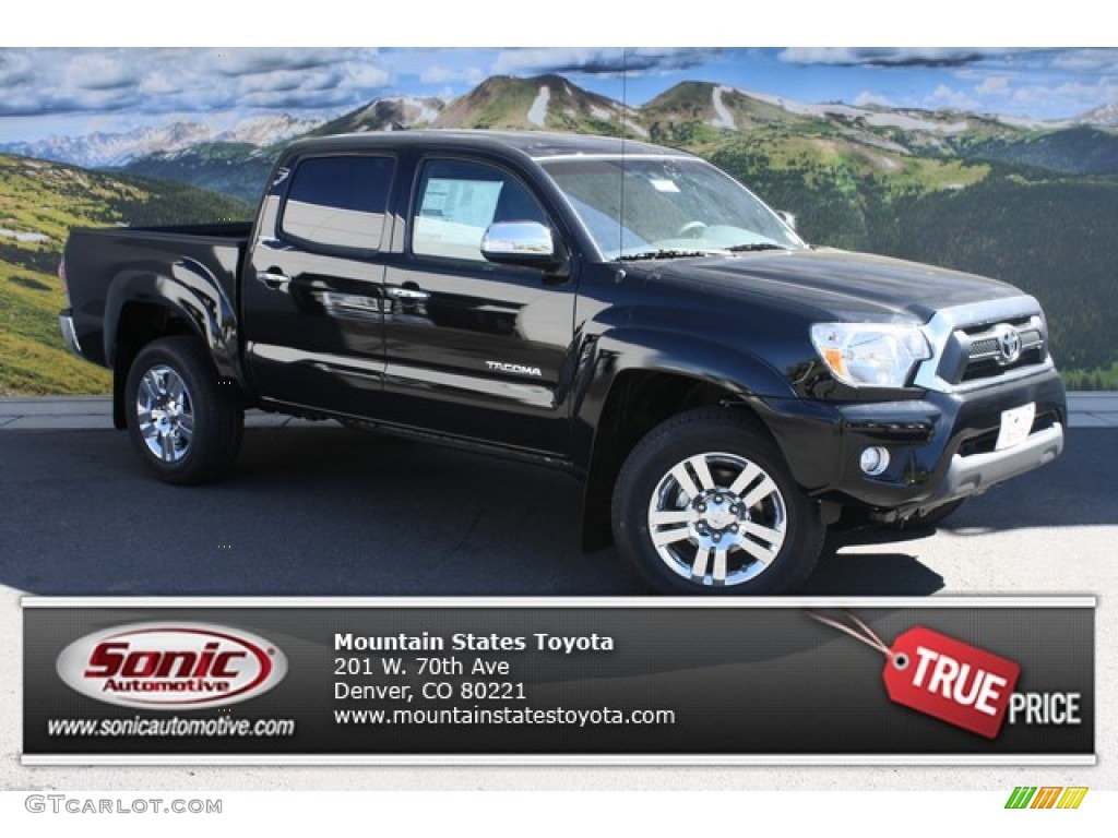 2014 Tacoma V6 Double Cab 4x4 - Black / Graphite photo #1