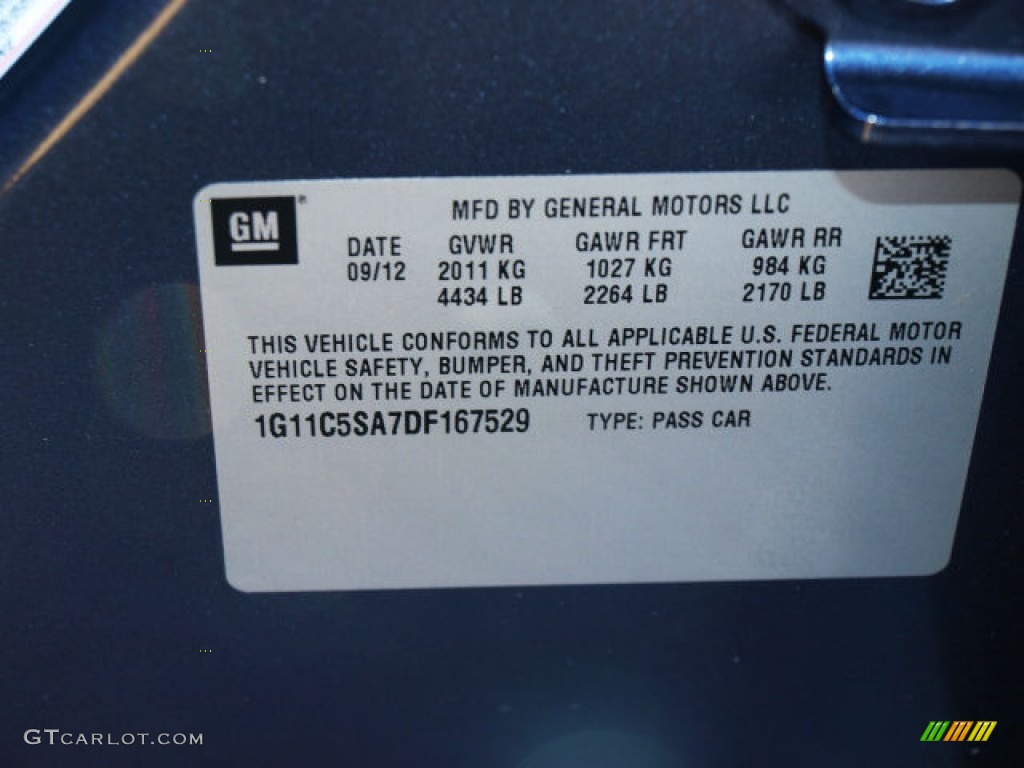 2013 Malibu LT - Atlantis Blue Metallic / Jet Black photo #17