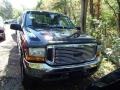 2001 True Blue Metallic Ford F250 Super Duty XLT SuperCab 4x4  photo #2