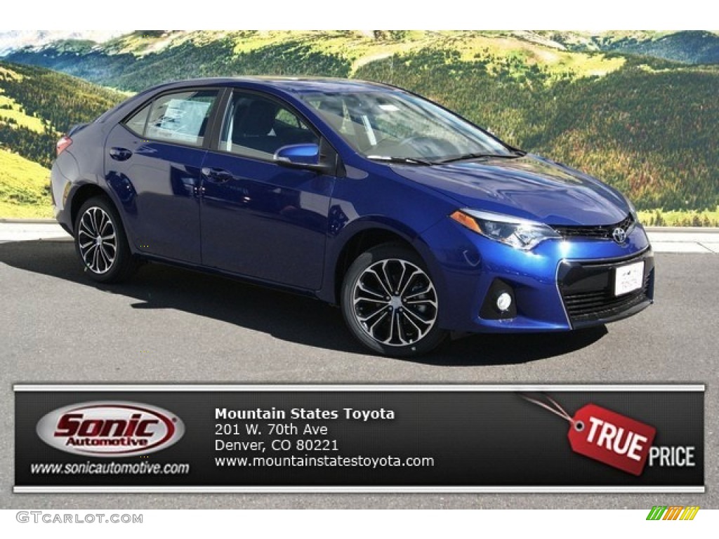 2014 Corolla S - Blue Crush Metallic / Amber photo #1