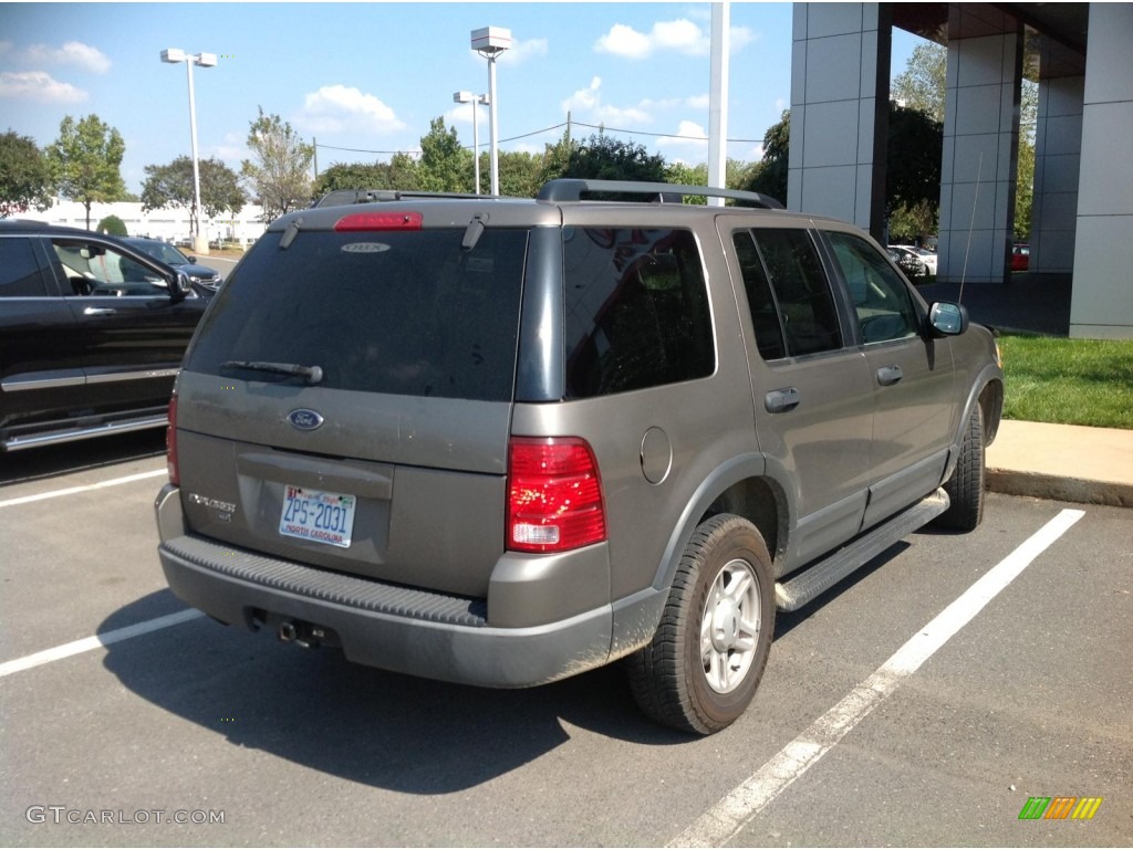 2003 Explorer XLT - Mineral Grey Metallic / Medium Parchment Beige photo #13