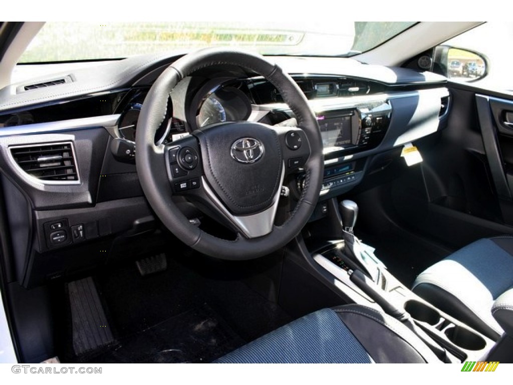 2014 Corolla S - Super White / Steel Blue photo #5