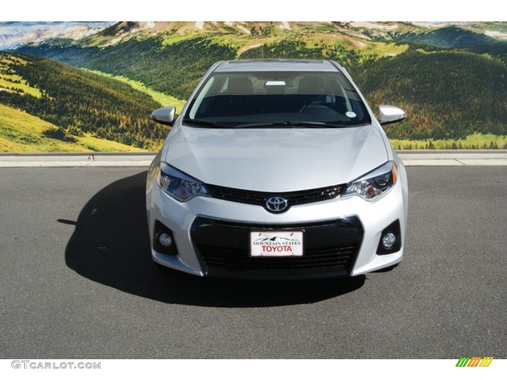 2014 Corolla S - Classic Silver Metallic / Steel Blue photo #2