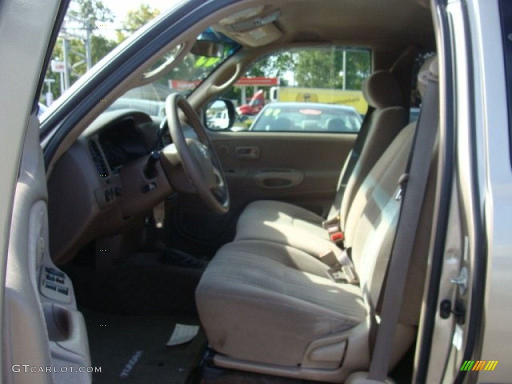 2003 Tundra SR5 Access Cab 4x4 - Desert Sand Metallic / Oak photo #7