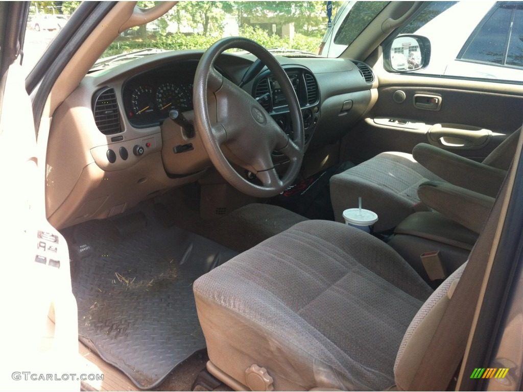 2001 Tundra SR5 Extended Cab - Thunder Gray Metallic / Oak photo #7
