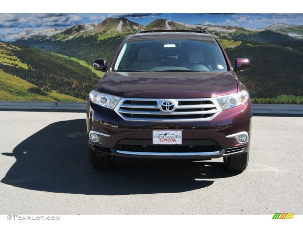 2013 Highlander Limited 4WD - Sizzling Crimson Mica / Sand Beige photo #2