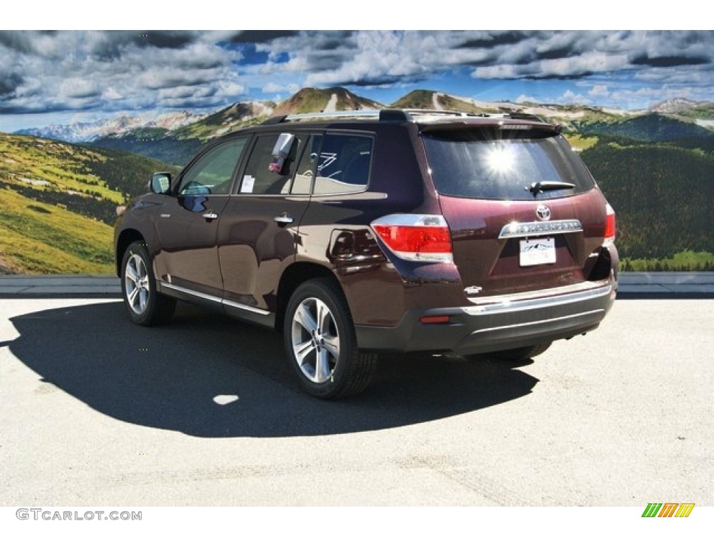 2013 Highlander Limited 4WD - Sizzling Crimson Mica / Sand Beige photo #3