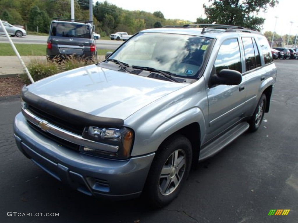 2006 TrailBlazer LS 4x4 - Silver Blue Metallic / Light Gray photo #4