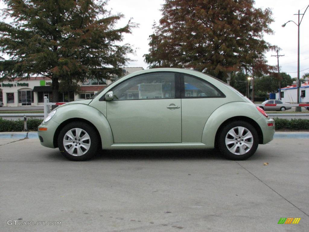 2009 New Beetle 2.5 Coupe - Gecko Green Metallic / Cream photo #4