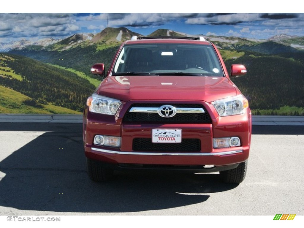 2013 4Runner SR5 4x4 - Salsa Red Pearl / Black Leather photo #2