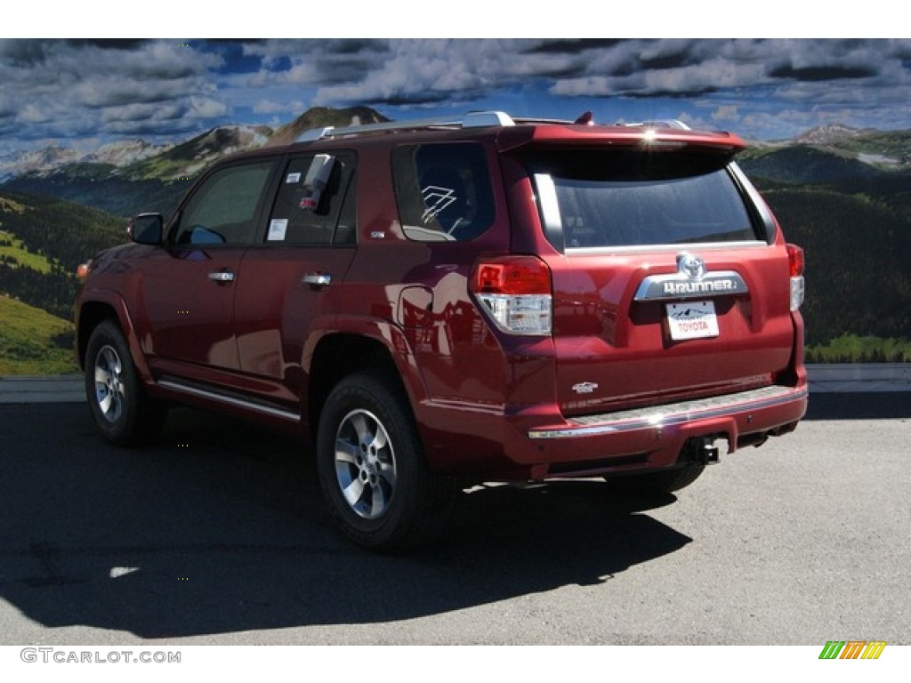 2013 4Runner SR5 4x4 - Salsa Red Pearl / Black Leather photo #3