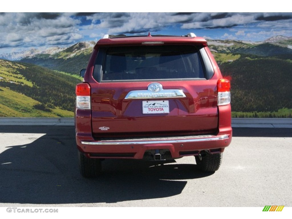 2013 4Runner SR5 4x4 - Salsa Red Pearl / Black Leather photo #4