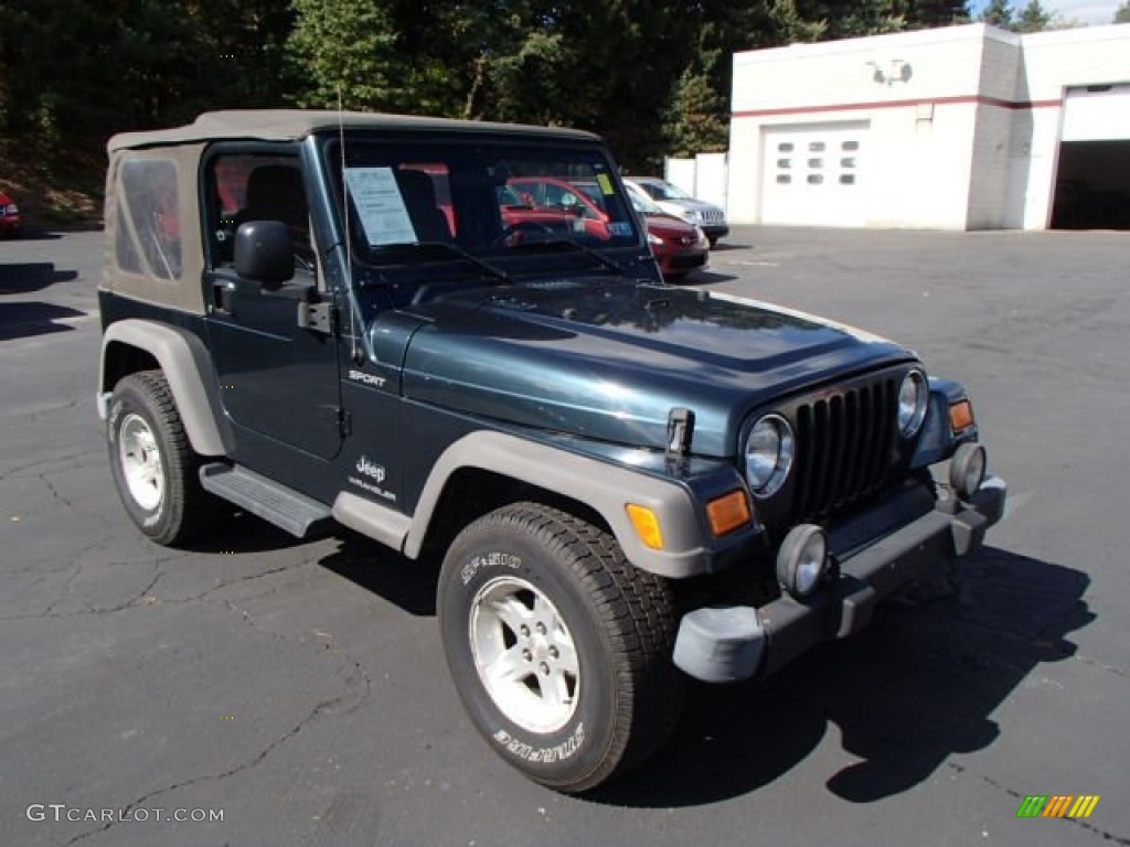 Deep Beryl Green Pearl 2005 Jeep Wrangler Sport 4x4 Exterior Photo #86594694