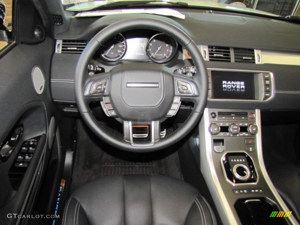 2013 Land Rover Range Rover Evoque Dynamic Dynamic Ebony/Cirrus Dashboard Photo #86594769