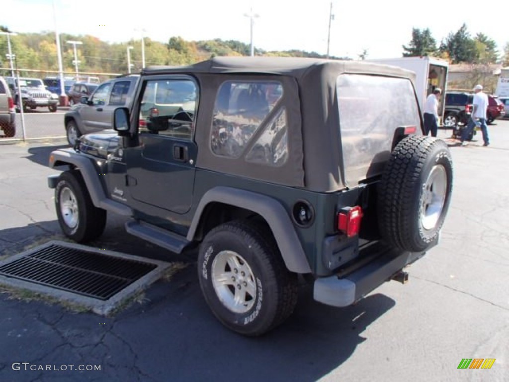 2005 Wrangler Sport 4x4 - Deep Beryl Green Pearl / Khaki photo #6