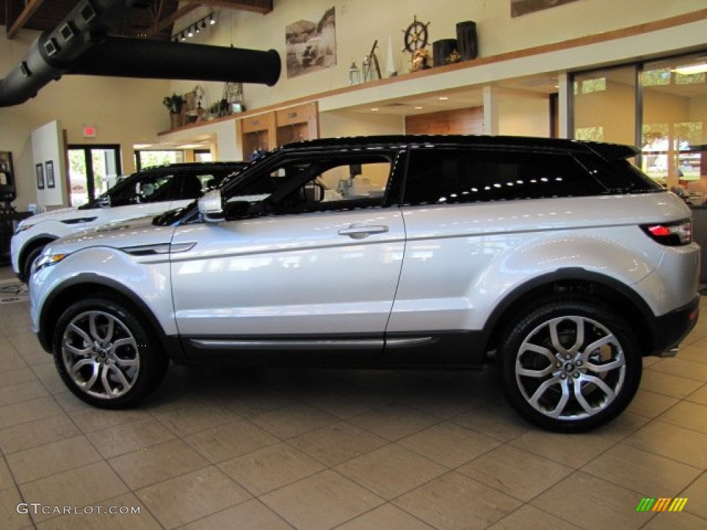 2013 Range Rover Evoque Pure - Indus Silver Metallic / Ebony photo #5