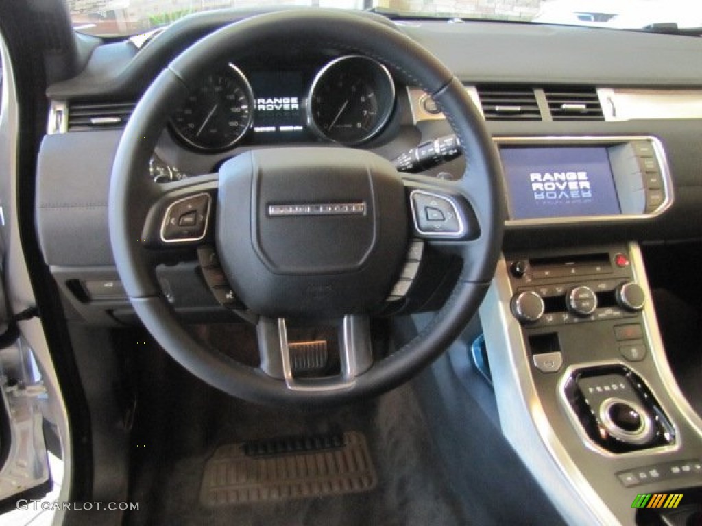 2013 Land Rover Range Rover Evoque Pure Ebony Dashboard Photo #86595252