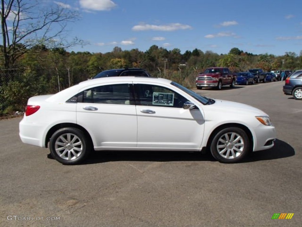 2014 200 Limited Sedan - Bright White / Black/Light Frost Beige photo #5