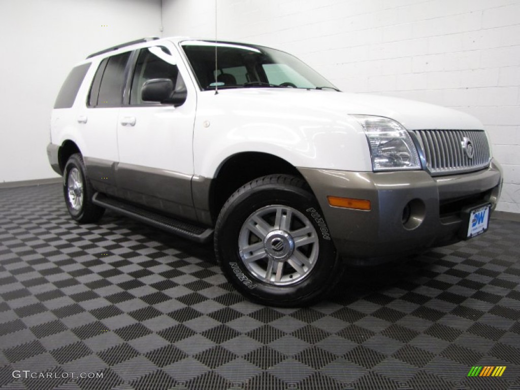 2003 Mountaineer Convenience AWD - Oxford White / Medium Dark Parchment photo #1