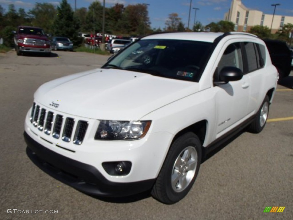 2014 Compass Sport - Bright White / Dark Slate Gray photo #2