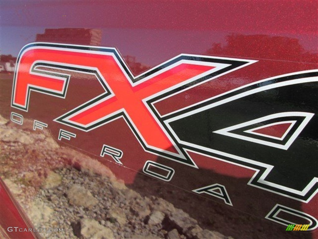2012 F250 Super Duty XLT Crew Cab 4x4 - Autumn Red Metallic / Adobe photo #6