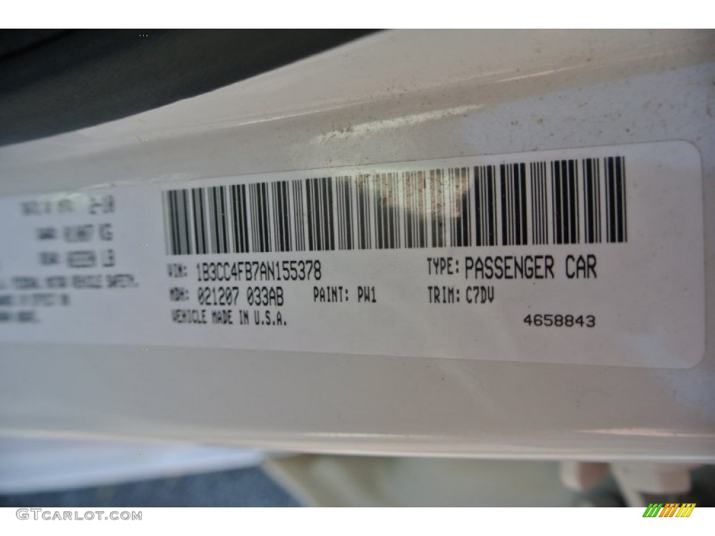2010 Avenger SXT - White Gold / Dark Slate Gray photo #7