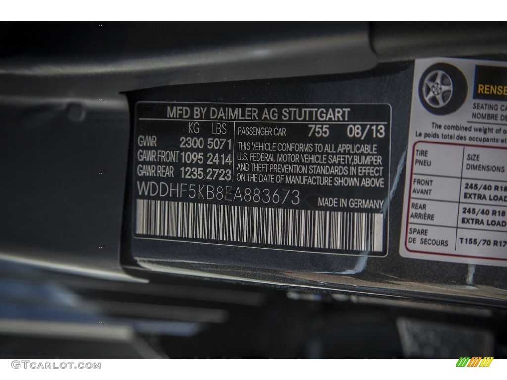 2014 E 350 Sport Sedan - Steel Gray Metallic / Gray/Dark Gray photo #7