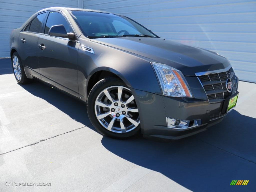 2008 CTS Sedan - Thunder Gray Chromaflair / Ebony photo #1