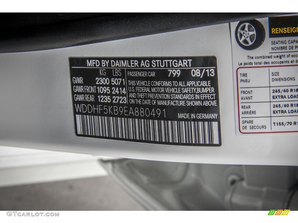 2014 E 350 Sedan - Diamond White Metallic / Black photo #7