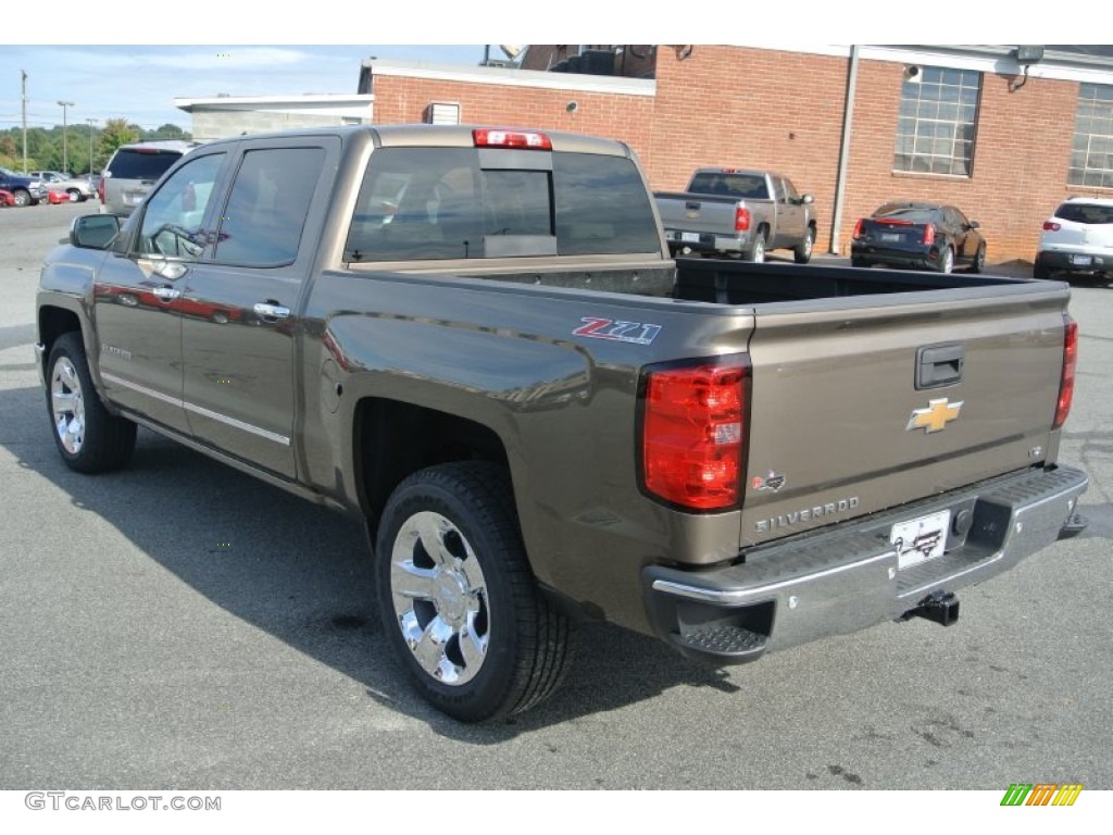 2014 Silverado 1500 LTZ Crew Cab 4x4 - Brownstone Metallic / Cocoa/Dune photo #4