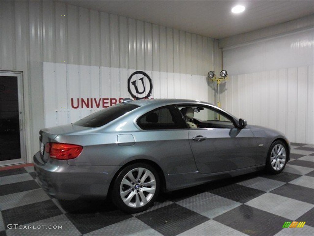 2011 3 Series 328i Coupe - Space Gray Metallic / Oyster/Black Dakota Leather photo #7