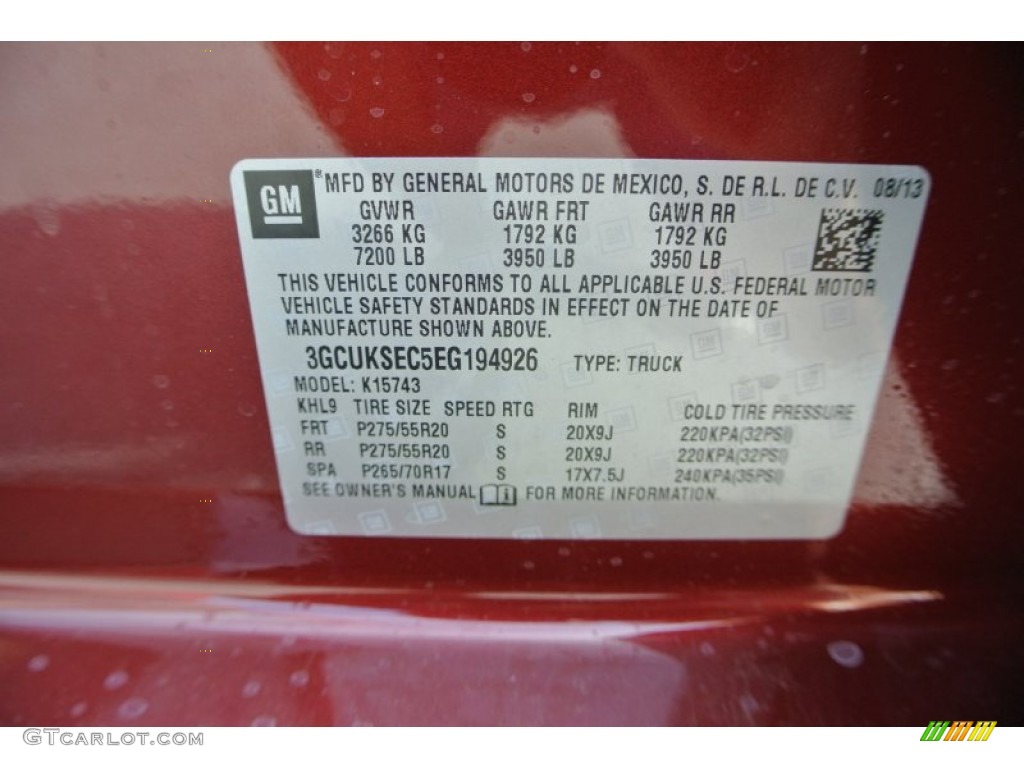 2014 Silverado 1500 LTZ Crew Cab 4x4 - Deep Ruby Metallic / Jet Black photo #7