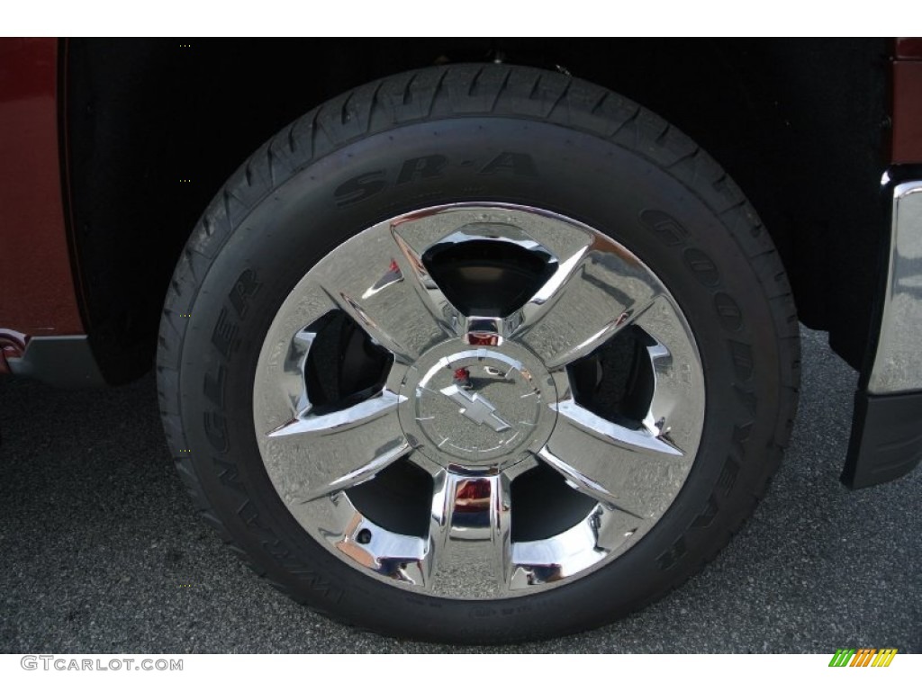 2014 Silverado 1500 LTZ Crew Cab 4x4 - Deep Ruby Metallic / Jet Black photo #21