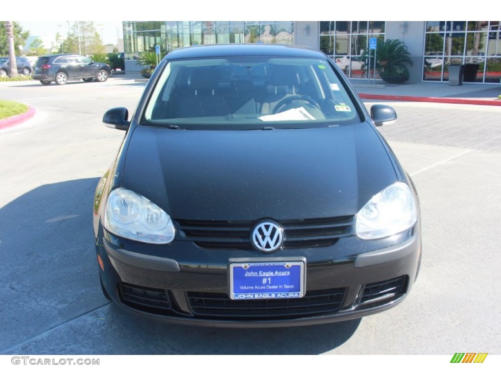 2008 Rabbit 2 Door - Black / Anthracite Black photo #3