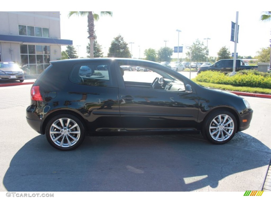 2008 Rabbit 2 Door - Black / Anthracite Black photo #6