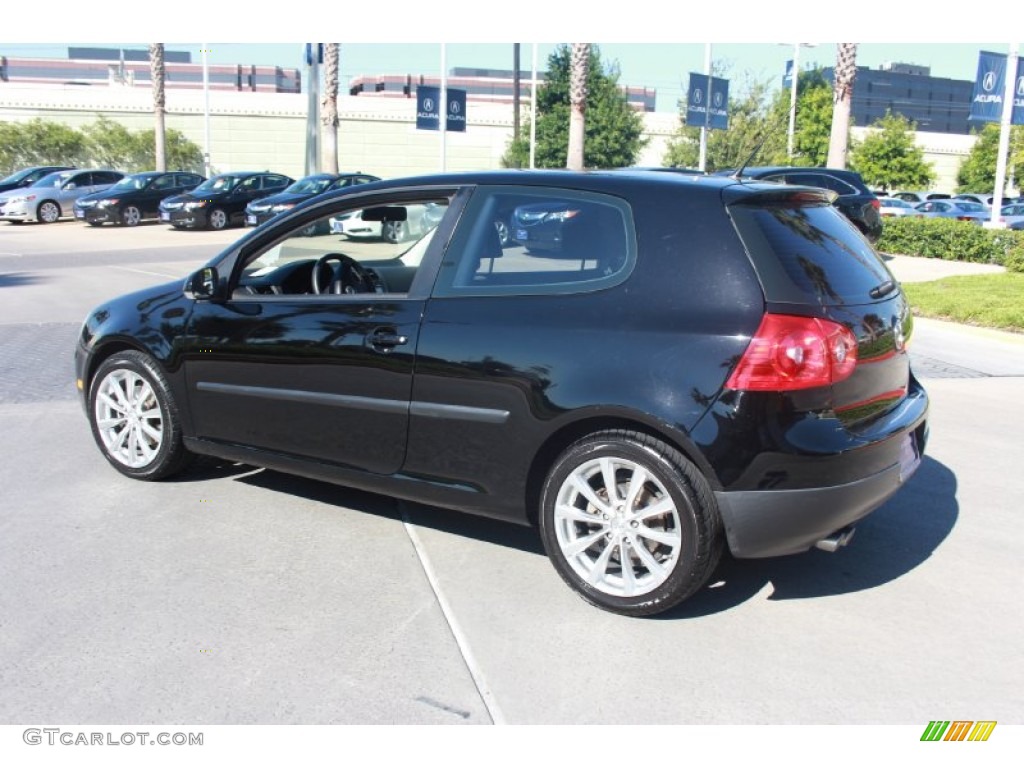 2008 Rabbit 2 Door - Black / Anthracite Black photo #7