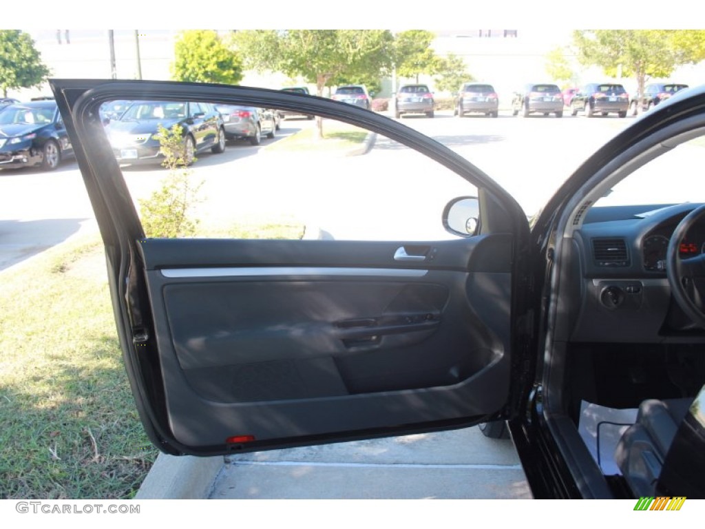 2008 Rabbit 2 Door - Black / Anthracite Black photo #9