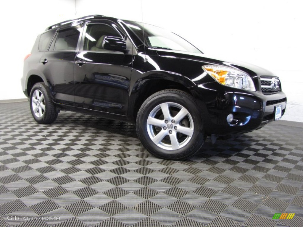 2007 RAV4 Limited 4WD - Black / Ash Gray photo #1