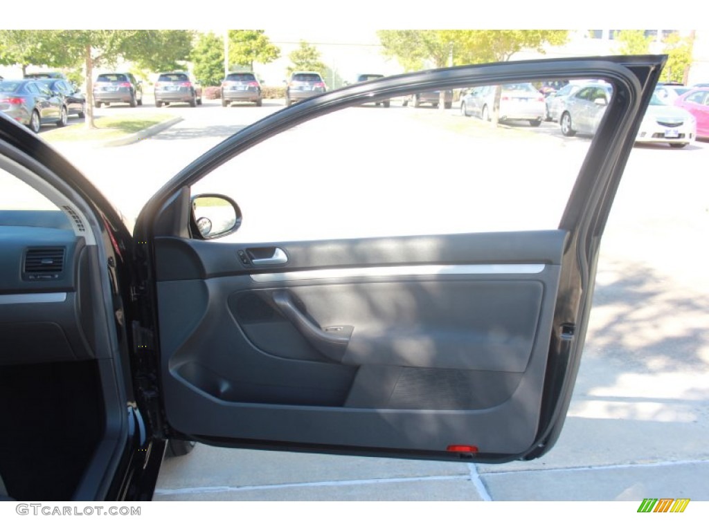 2008 Rabbit 2 Door - Black / Anthracite Black photo #13