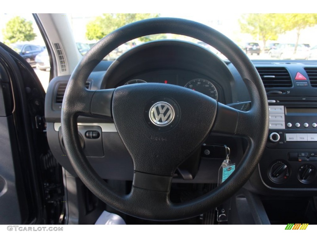 2008 Rabbit 2 Door - Black / Anthracite Black photo #20
