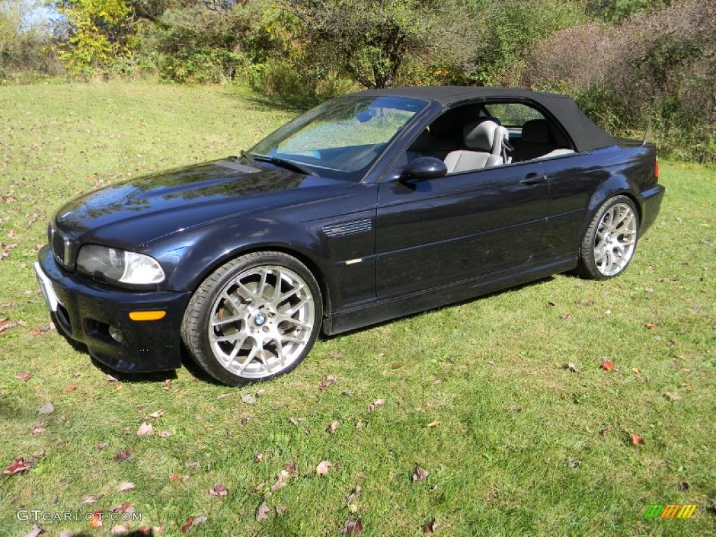 Carbon Black Metallic 2002 BMW M3 Convertible Exterior Photo #86603847