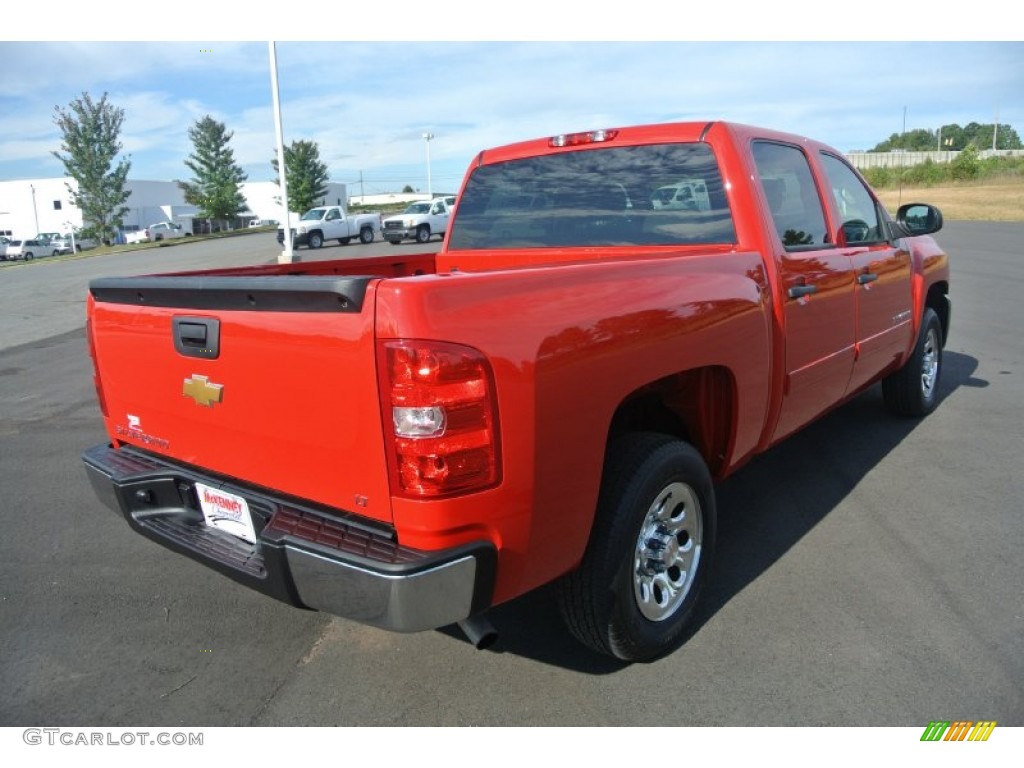 2013 Silverado 1500 LT Crew Cab - Victory Red / Light Titanium/Dark Titanium photo #6