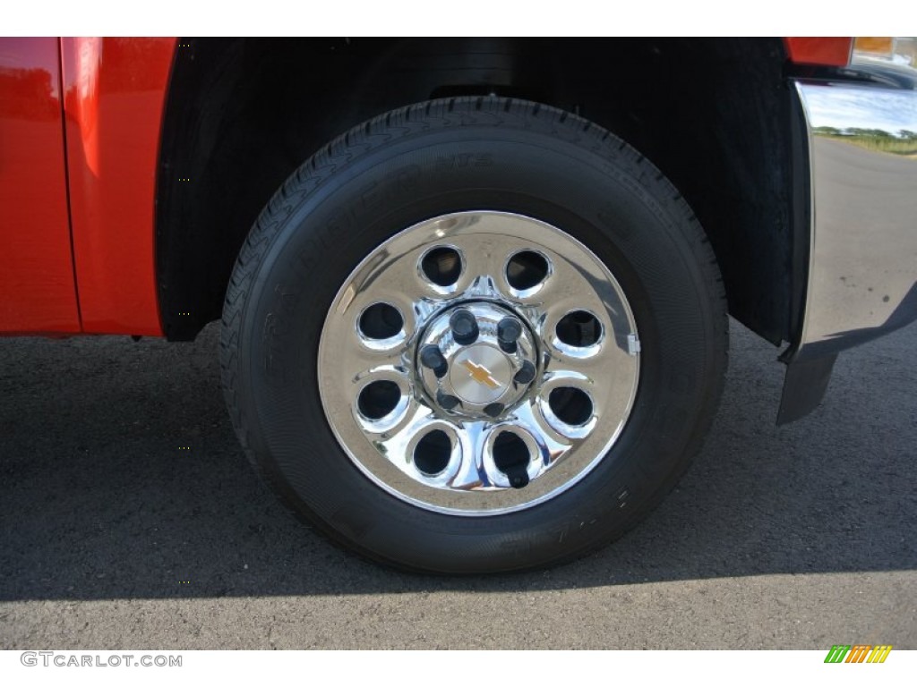 2013 Silverado 1500 LT Crew Cab - Victory Red / Light Titanium/Dark Titanium photo #17