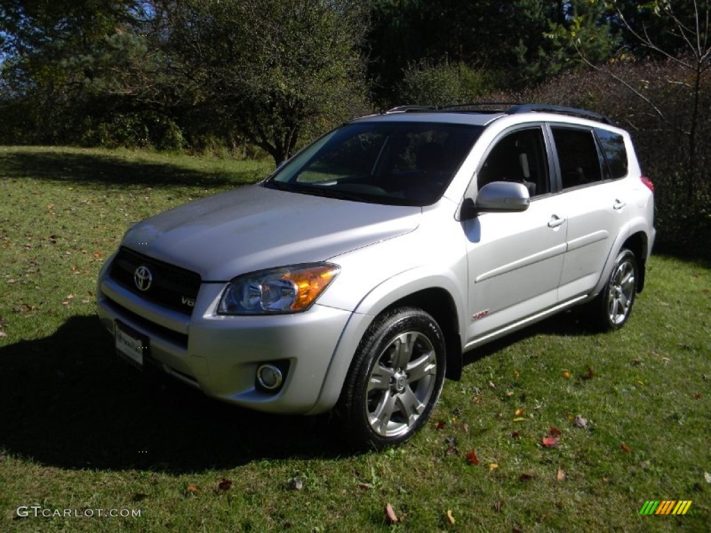 2010 RAV4 Sport V6 4WD - Classic Silver Metallic / Dark Charcoal photo #1