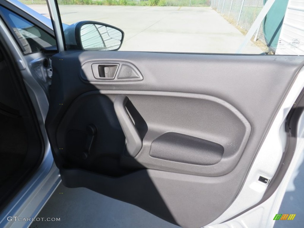 2014 Fiesta S Hatchback - Ingot Silver / Charcoal Black photo #17