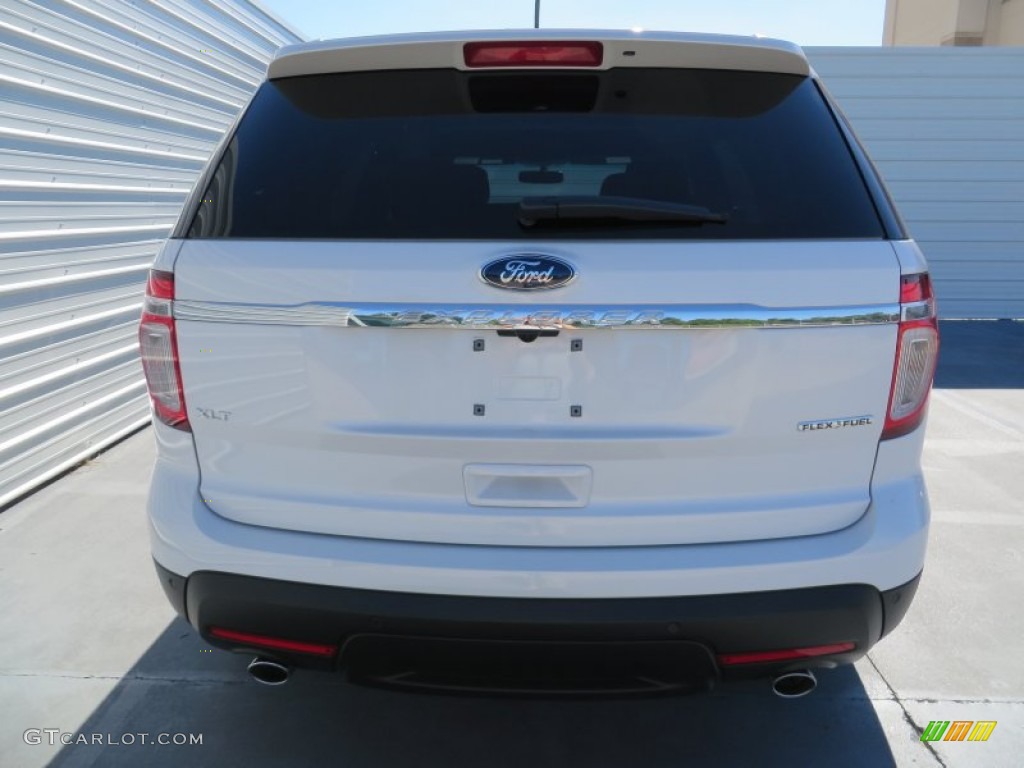 2014 Explorer XLT - White Platinum / Charcoal Black photo #5