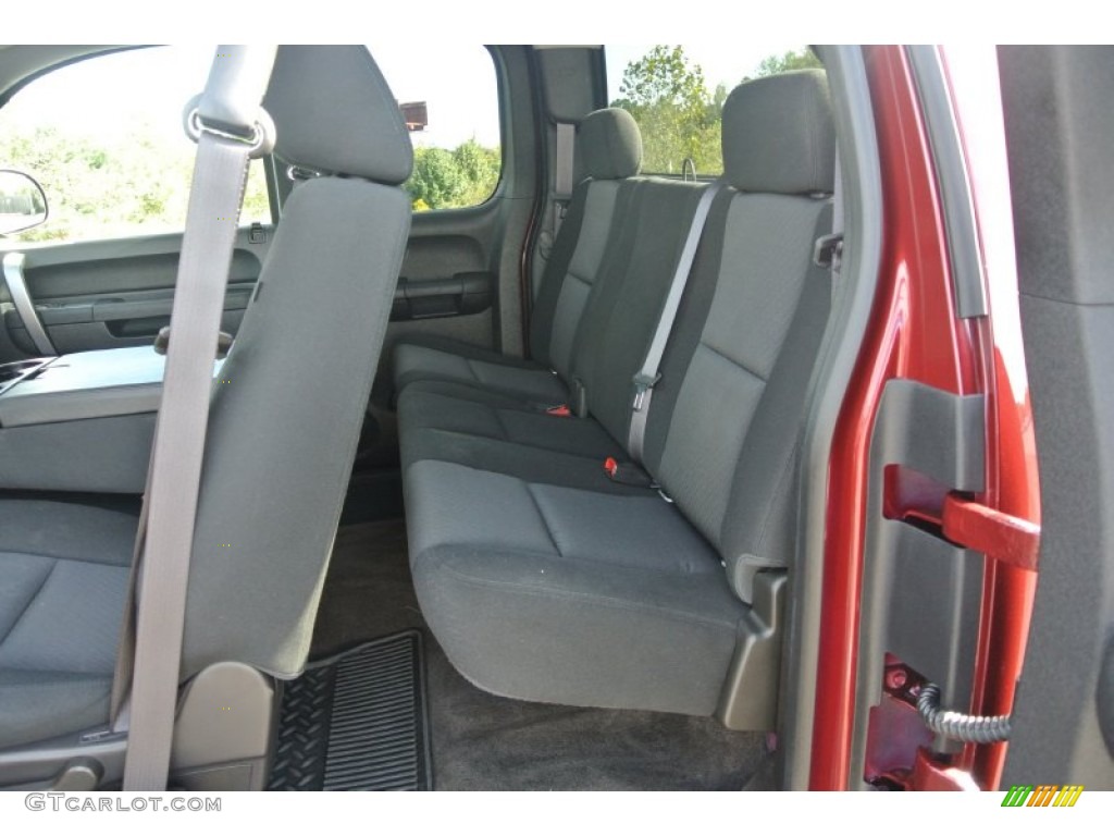 Ebony Interior 2013 Chevrolet Silverado 1500 LT Extended Cab 4x4 Photo #86606211